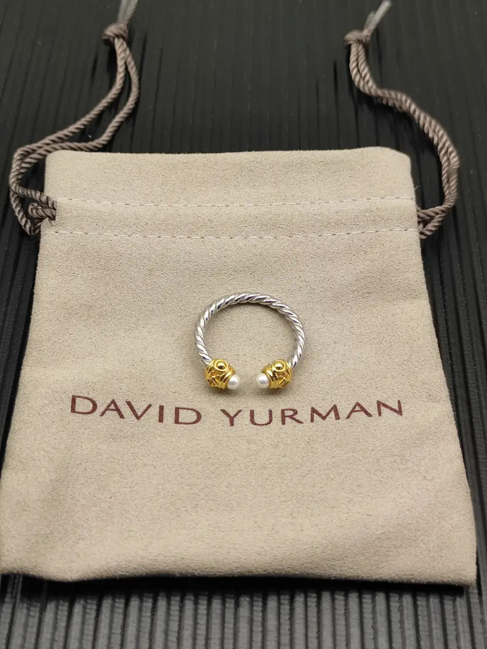 David Yurman Two-tone Pearl Revival Ring